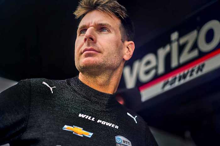 Will Power raced to a second place finish Sunday, but also widened his lead in the IndyCar point standings, leading teammate Josef Newgarden and Scott Dixon by 20 points, Marcus Ericsson by 39 points and race winner Scott McLaughlin by 41 points. (Photo by Michael L. Levitt/LAT for Chevy Racing)